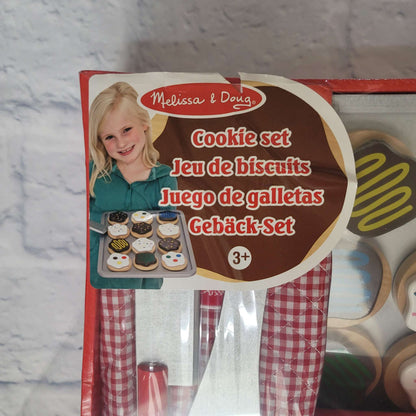 Melissa & Doug Slice and Bake Wooden Cookie Play Food Set, NEW