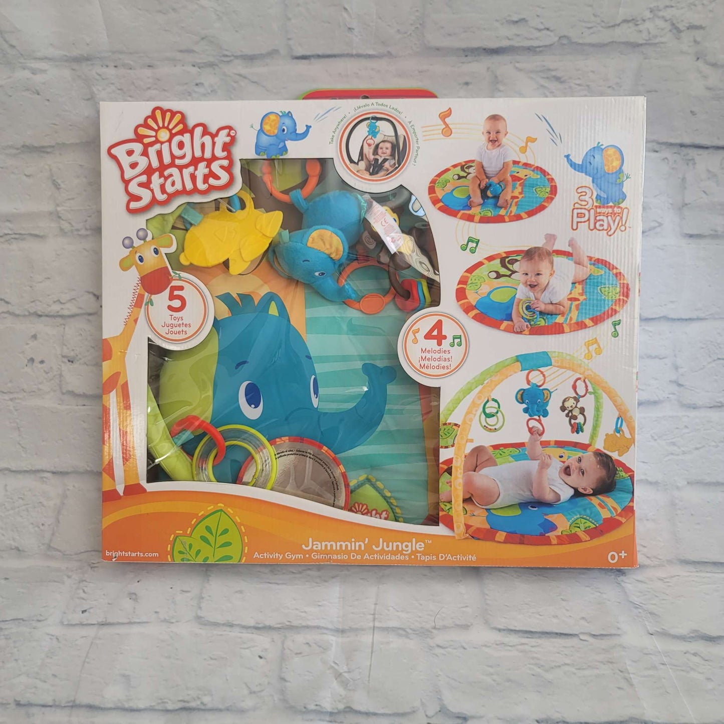 Bright Starts, Jammin' Jungle Activity Gym, 0+, NEW