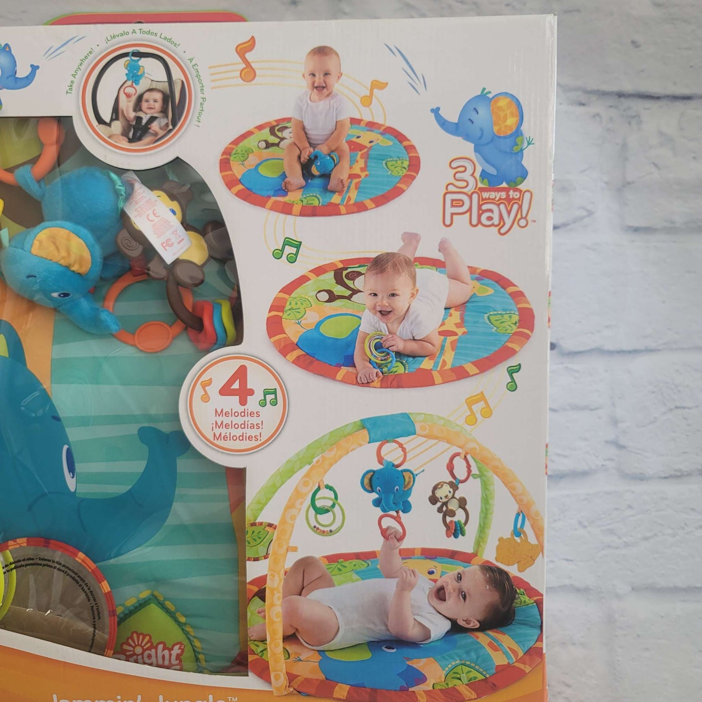Bright Starts, Jammin' Jungle Activity Gym, 0+, NEW