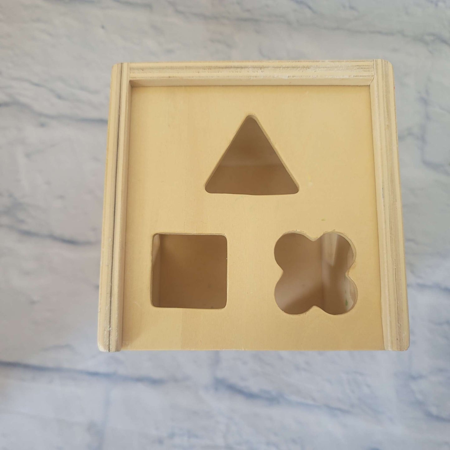 Melissa & Doug Shape Sorting Cube, Wood, 2+, GUC, MSRP $34.