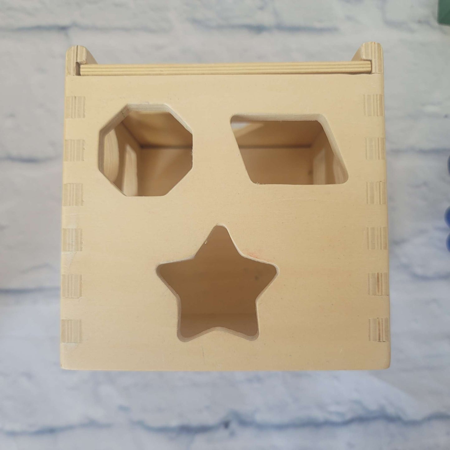 Melissa & Doug Shape Sorting Cube, Wood, 2+, GUC, MSRP $34.