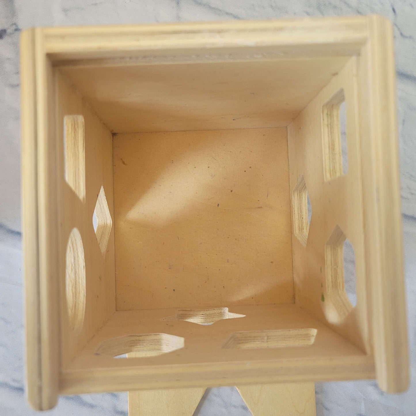Melissa & Doug Shape Sorting Cube, Wood, 2+, GUC, MSRP $34.