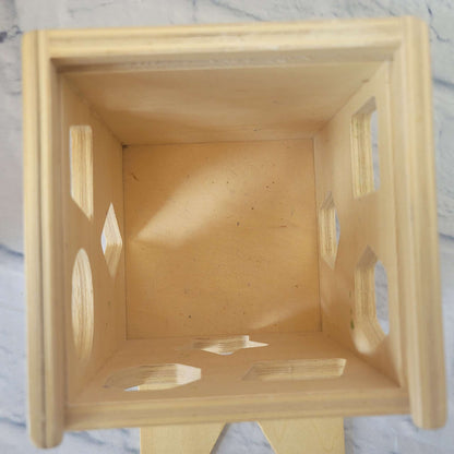 Melissa & Doug Shape Sorting Cube, Wood, 2+, GUC, MSRP $34.