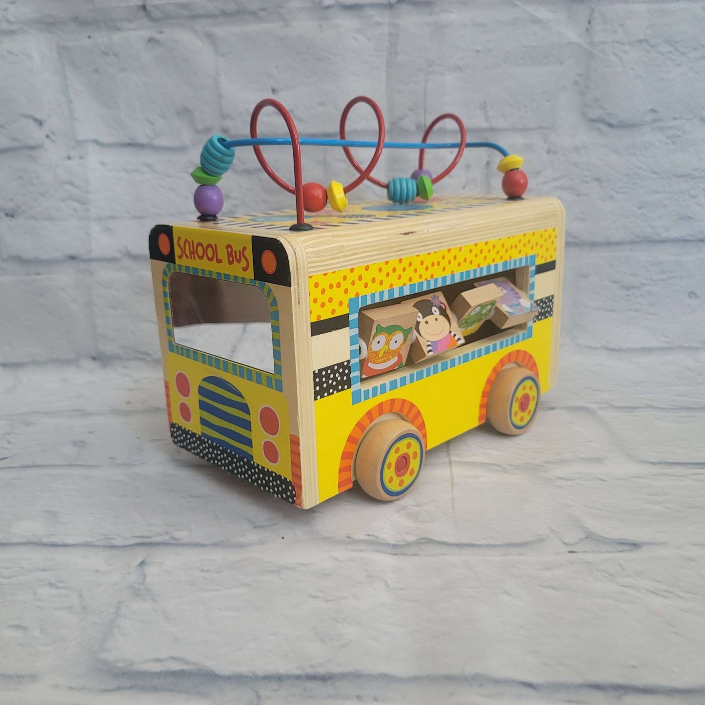 Alex Rolling Busy Bus, Wood, GUC