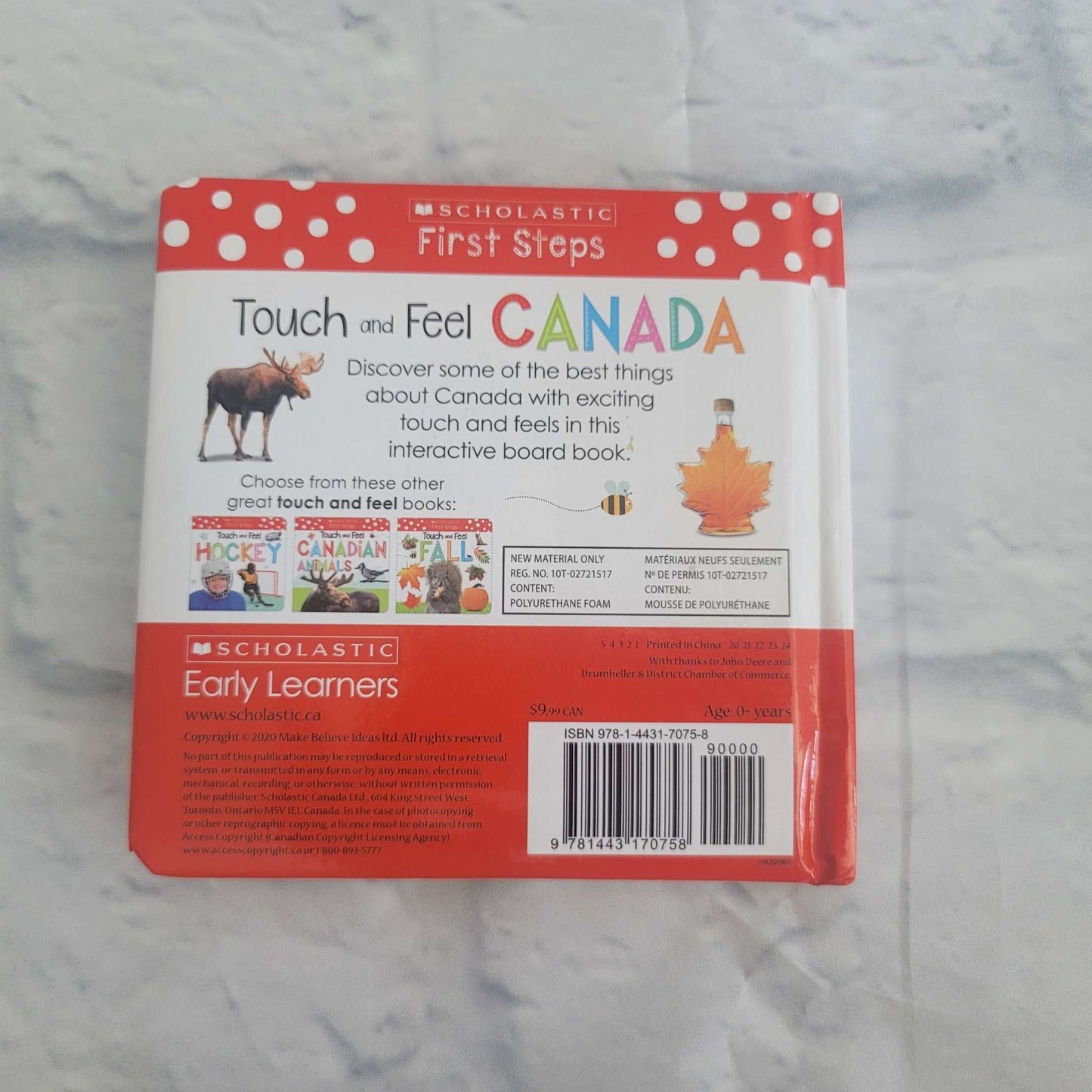 Touch and Feel Book Bundle: Canada and Canadian Animals, VGUC