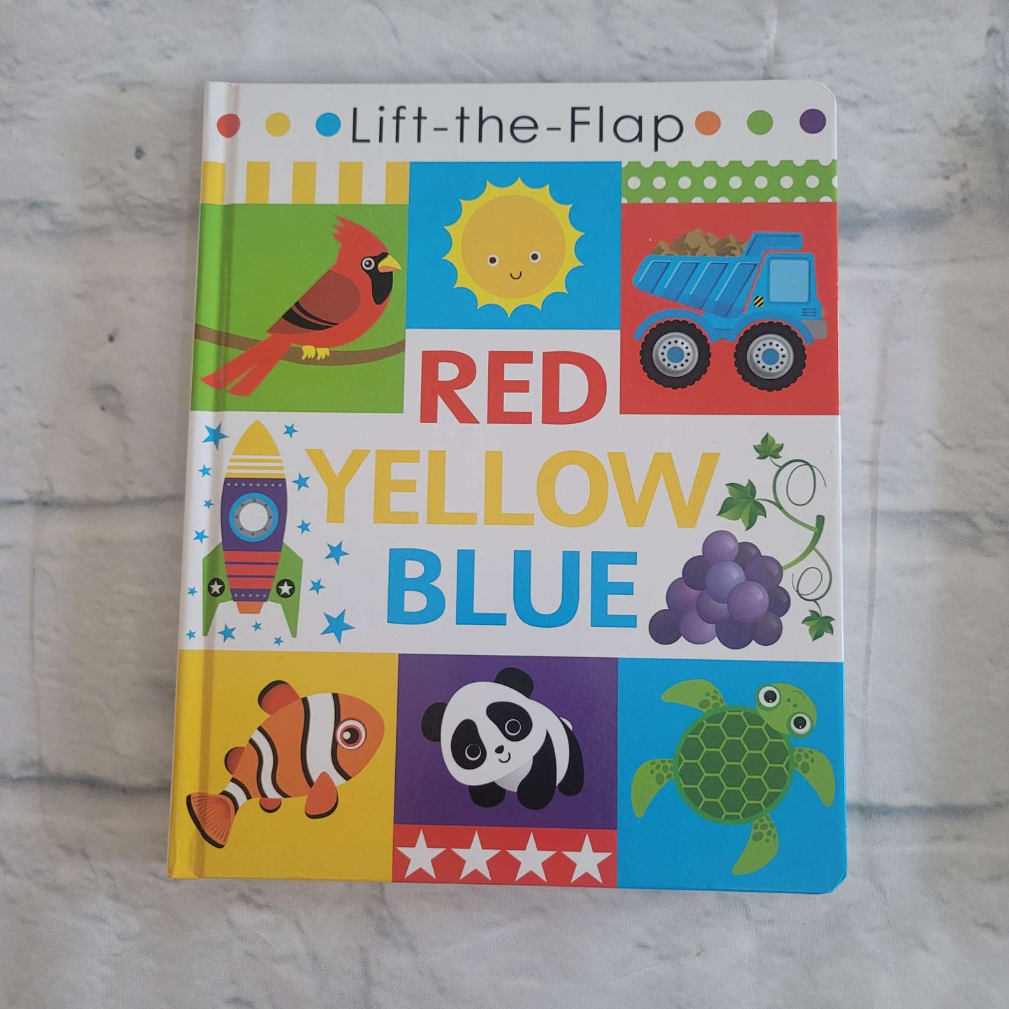 Lift-the-Flap Book Bundle: Red, Yellow, Blue and Learn About Animals, GUC