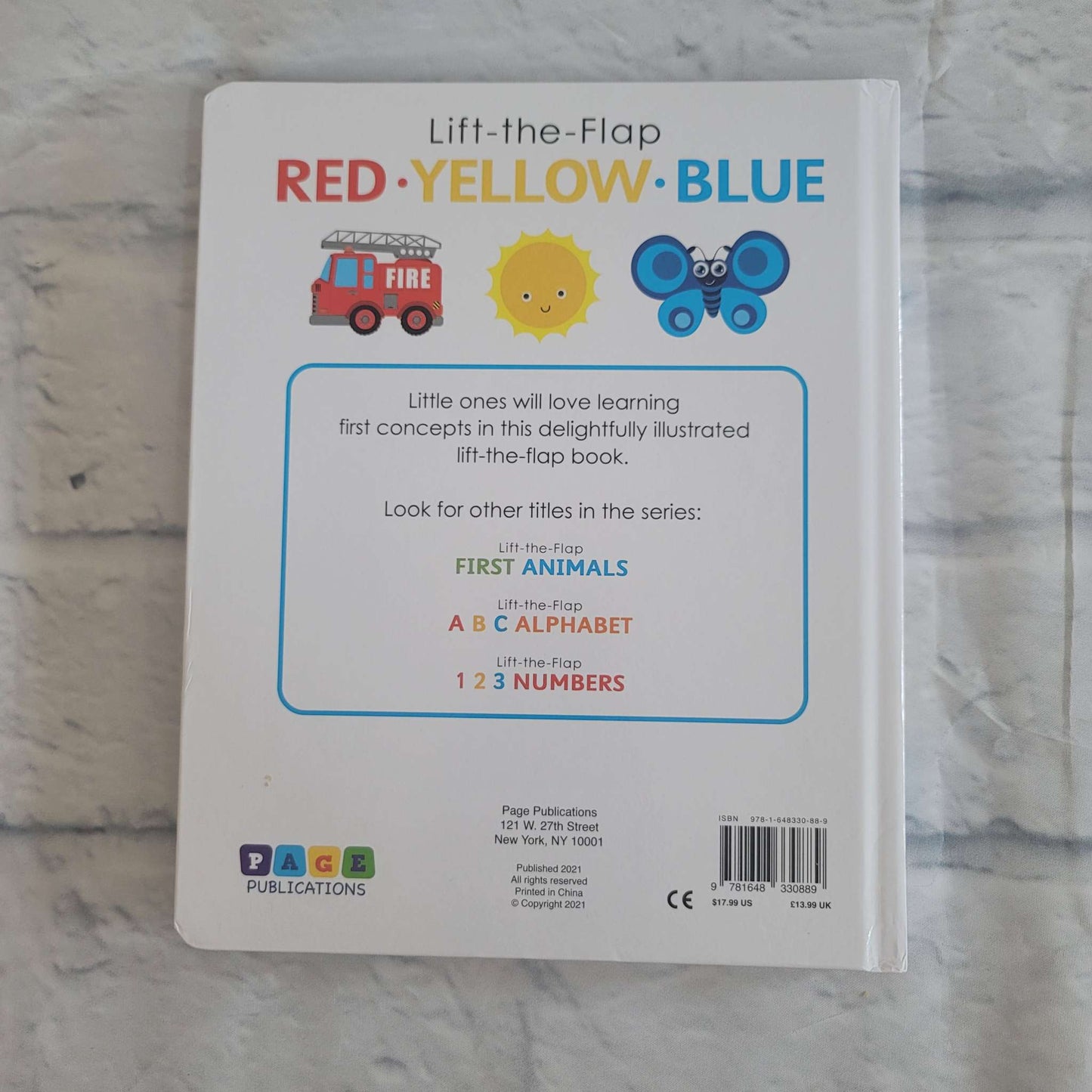 Lift-the-Flap Book Bundle: Red, Yellow, Blue and Learn About Animals, GUC