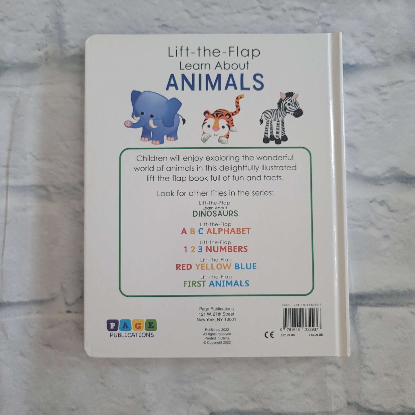 Lift-the-Flap Book Bundle: Red, Yellow, Blue and Learn About Animals, GUC