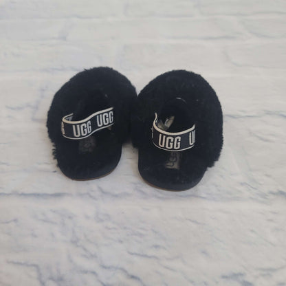 Ugg Slingback Infant Slippers, Black, Size 2, EUC, Shoes 2 (Baby: 0-12 mth)
