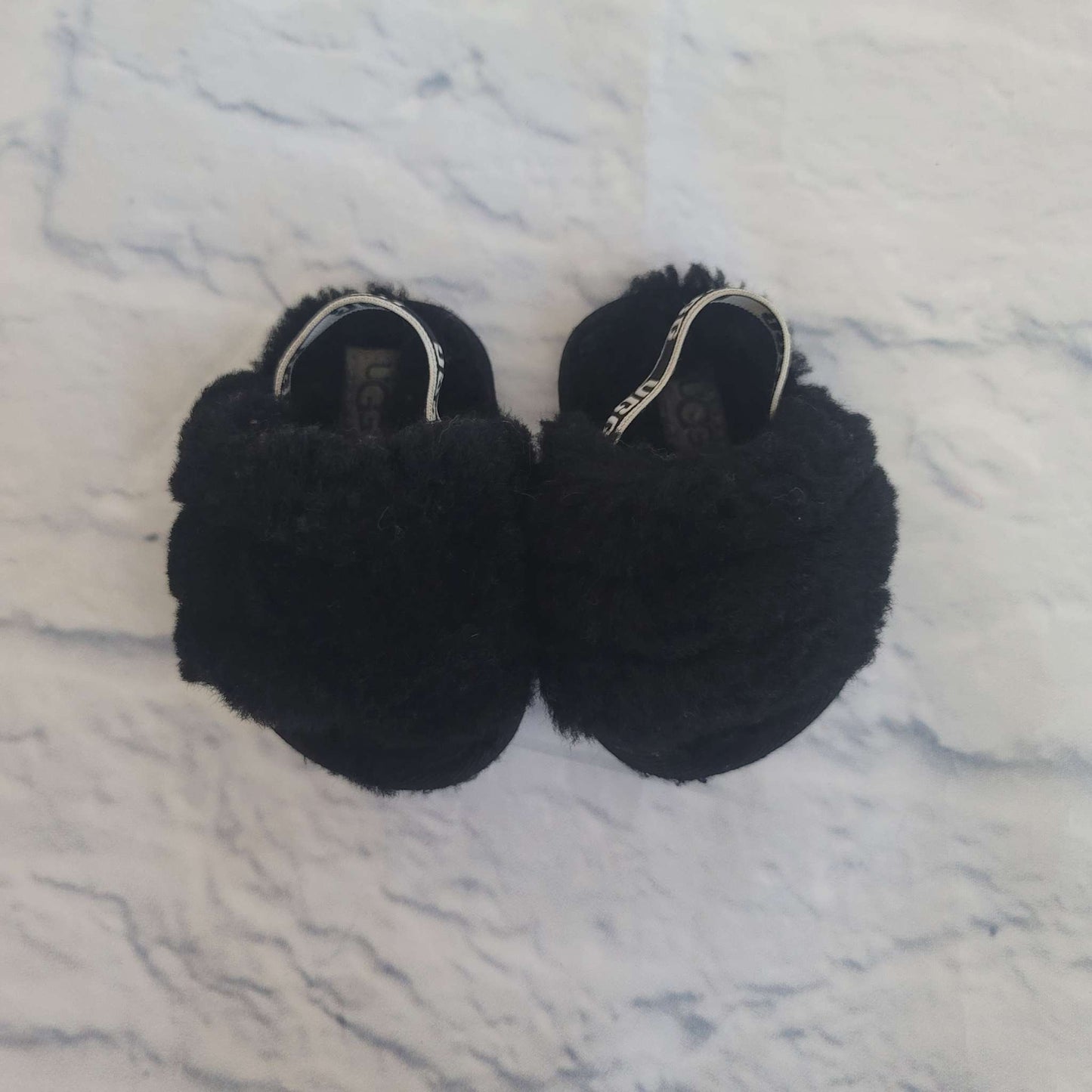 Ugg Slingback Infant Slippers, Black, Size 2, EUC, Shoes 2 (Baby: 0-12 mth)