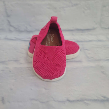 Toms Mesh Slip on Shoes, Pink, Size 3 Toddler, EUC, Shoes 3 (Baby: 0-12 mth)
