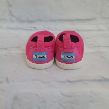 Toms Mesh Slip on Shoes, Pink, Size 3 Toddler, EUC, Shoes 3 (Baby: 0-12 mth)