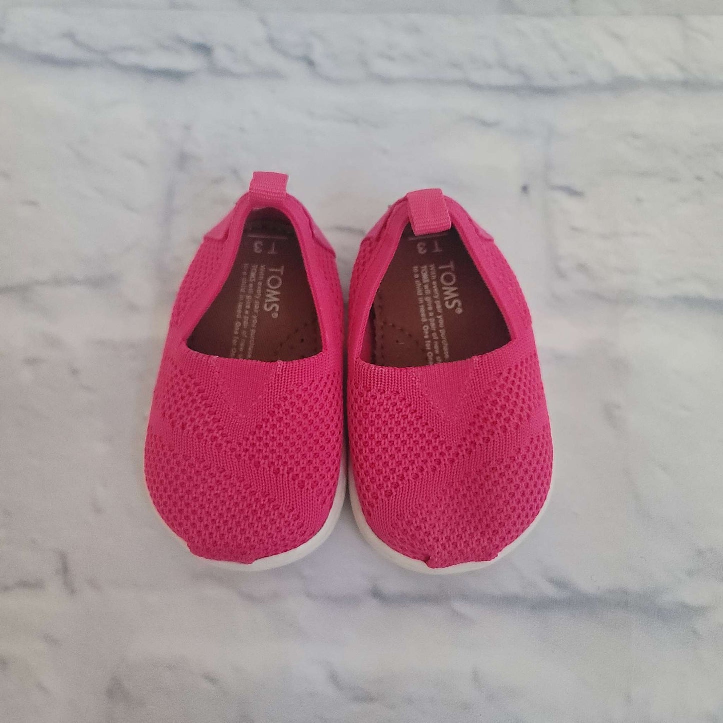 Toms Mesh Slip on Shoes, Pink, Size 3 Toddler, EUC, Shoes 3 (Baby: 0-12 mth)