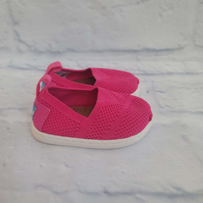 Toms Mesh Slip on Shoes, Pink, Size 3 Toddler, EUC, Shoes 3 (Baby: 0-12 mth)