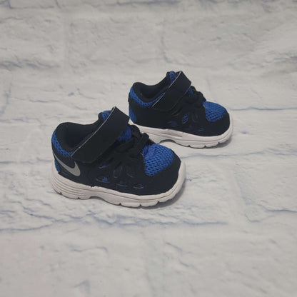 Nike Mesh Sneakers, Black/Blue, Size 3 Toddler, VGUC, Shoes 3 (Baby: 0-12 mth)