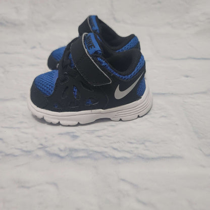 Nike Mesh Sneakers, Black/Blue, Size 3 Toddler, VGUC, Shoes 3 (Baby: 0-12 mth)