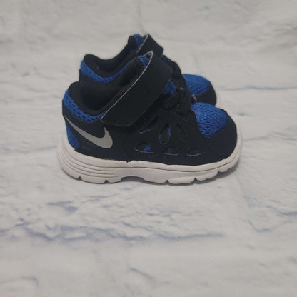 Nike Mesh Sneakers, Black/Blue, Size 3 Toddler, VGUC, Shoes 3 (Baby: 0-12 mth)