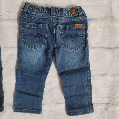 7 For All Mankind SkinnyJeans Bundle, Blue, VGUC, 12 Months, Kids 12 Month (9-12M)