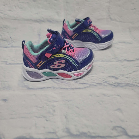 Skeckers Light Up Sneakers, Purple/Pink, Size 5 Toddler, EUC, Shoes 5 (Walkers:12-24 mth)