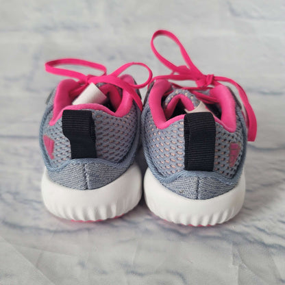 Adidas Sneakers, Grey/Pink, Size 4 Toddler, EUC, Shoes 4 (Baby: 0-12 mth)