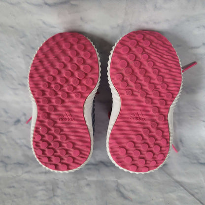 Adidas Sneakers, Grey/Pink, Size 4 Toddler, EUC, Shoes 4 (Baby: 0-12 mth)