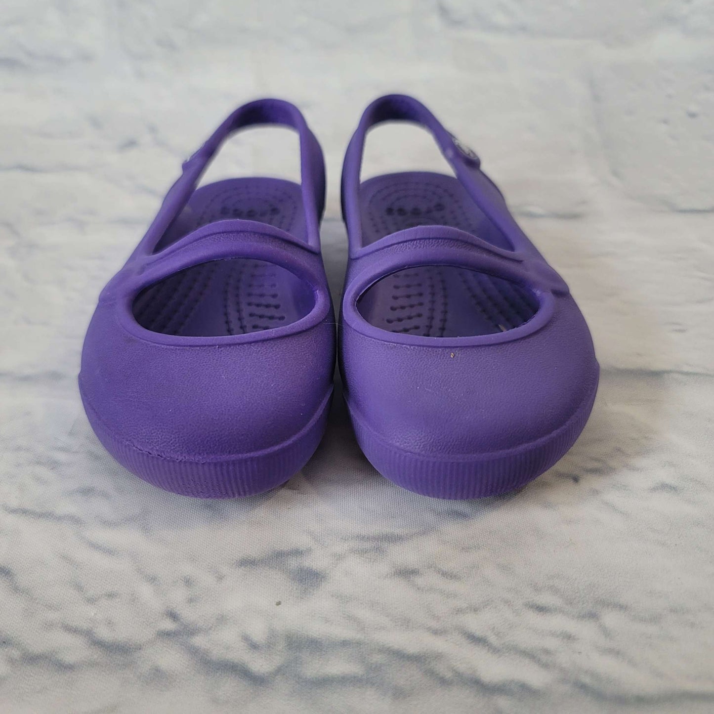 Crocs Slingback Mary Jane Shoes, Purple, Size 7 Toddler, VGUC, Shoes 7 (Walkers:12-24 mth)