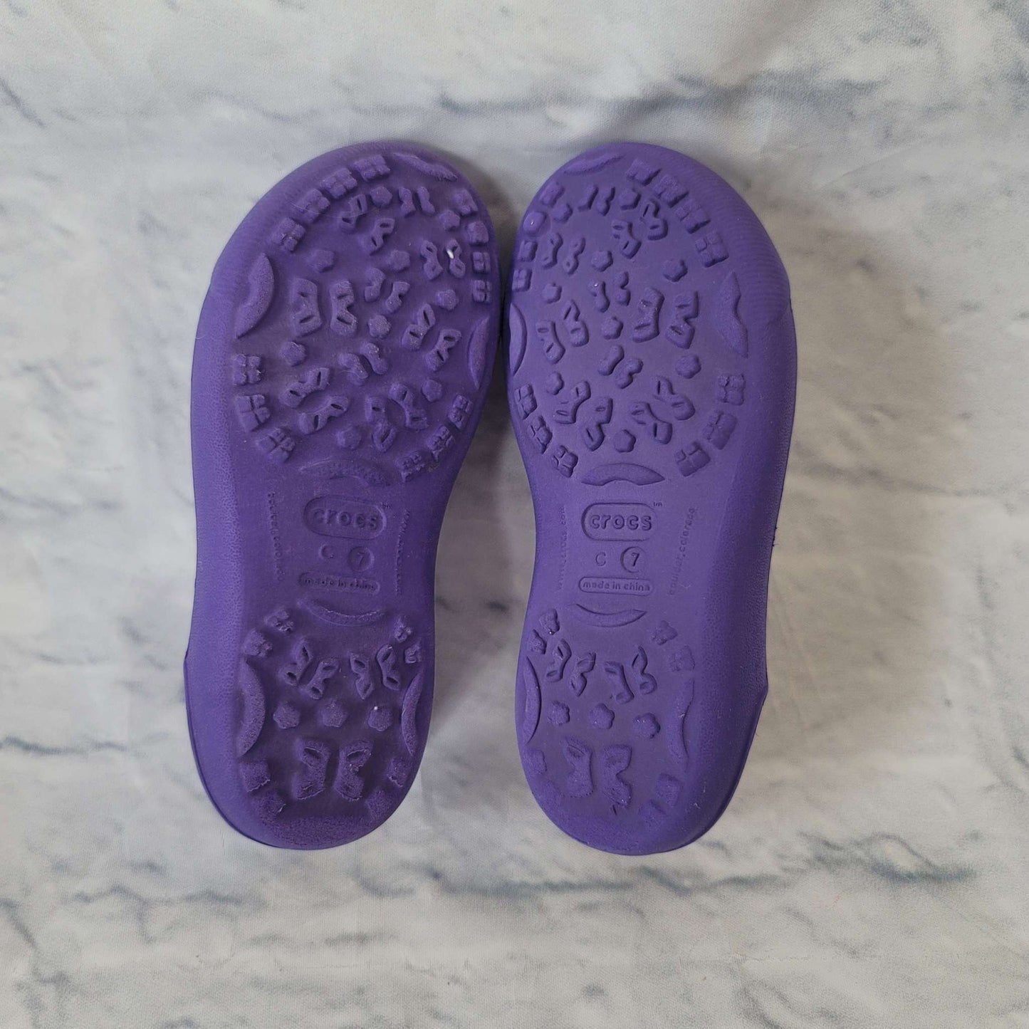 Crocs Slingback Mary Jane Shoes, Purple, Size 7 Toddler, VGUC, Shoes 7 (Walkers:12-24 mth)