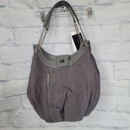 Petunia Pickle Bottom Hobo Diaper Bag, Grey, NEW