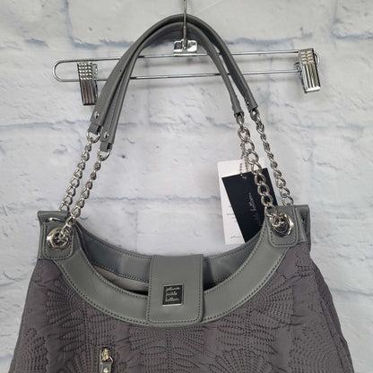 Petunia Pickle Bottom Hobo Diaper Bag, Grey, NEW