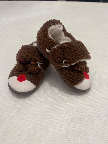 Reindeer Slippers, Shoes 5.5 (Walkers:12-24 mth)