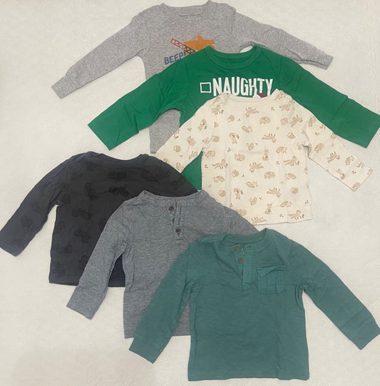 18 Month Long Sleeve Shirts, Kids 24 Month (18-24M)