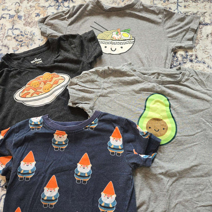 Lot of 4 5/6 Whistle & Flute Tshirts, Kids 6/6X