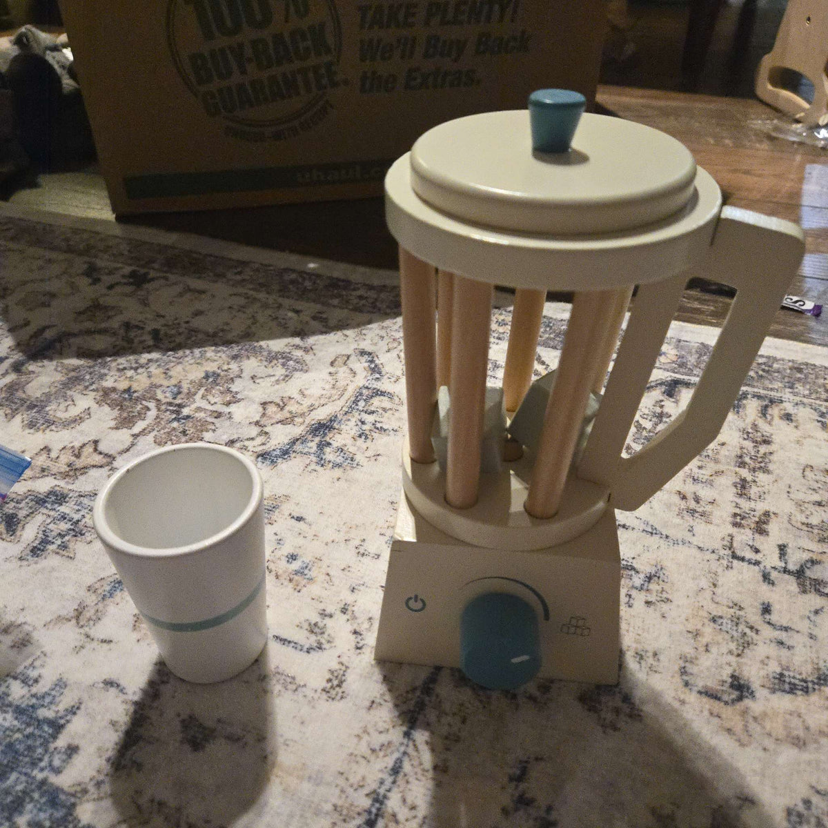 Kids wooden blender