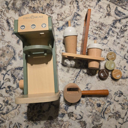 Coco village wooden espresso machine