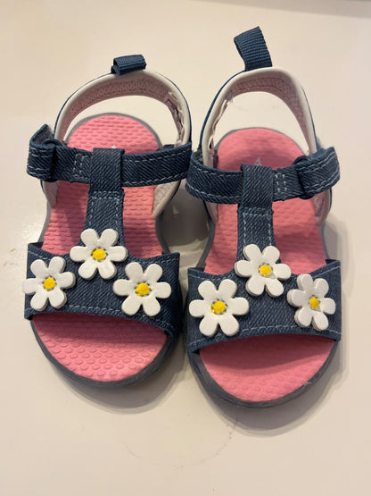 Carters daisy baby sandals - size 4 , Shoes 4 (Baby: 0-12 mth)