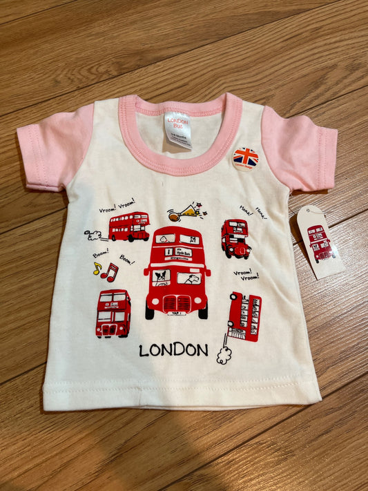 London bus shirt , Kids 6 Month (3-6M)