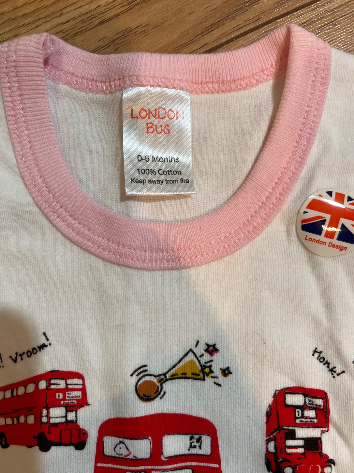 London bus shirt , Kids 6 Month (3-6M)