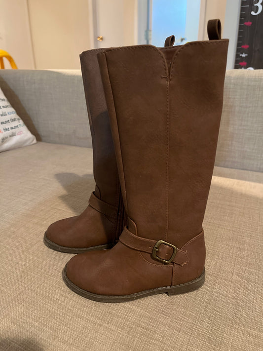 Tall brown boots , Shoes 7 (Walkers:12-24 mth)