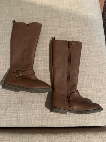 Tall brown boots , Shoes 7 (Walkers:12-24 mth)