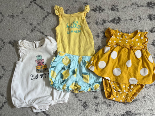 Girls summer outfit bundle!, Kids 3 Month (0-3M)