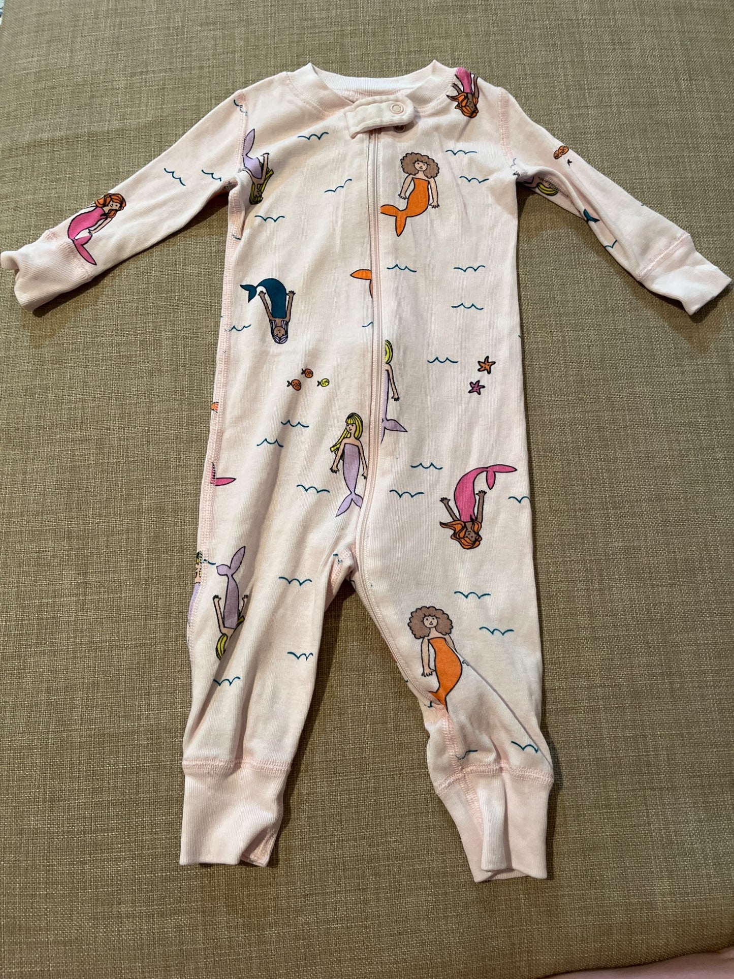 Hanna Anderson Mermaid Sleeper, Kids 6 Month (3-6M)