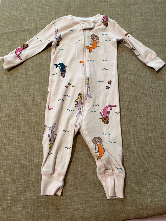 Hanna Anderson Mermaid Sleeper, Kids 6 Month (3-6M)