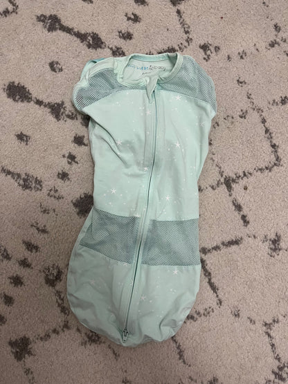 Happiest Baby Sleepea Swaddle - Small, Green, 0-3 Months (Newborn)