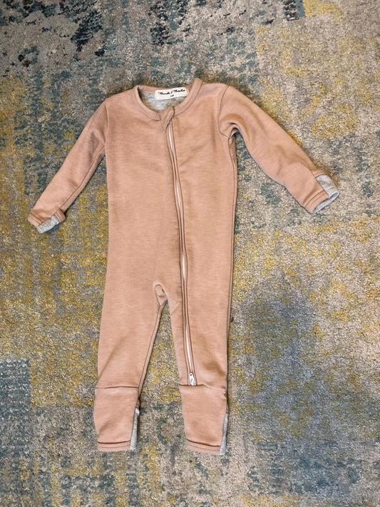 Bambi and Birdie “warm” brown sleeper , Kids 6 Month (3-6M)