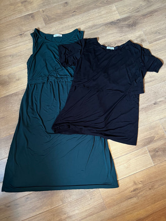 Nursing top and dress - size XL, Maternity XL (16-18)