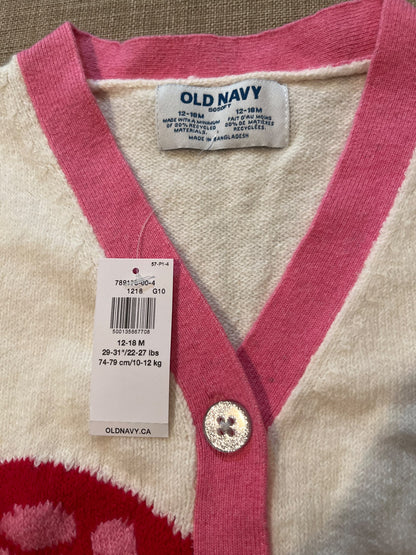 New with tags - Mushroom Cardigan , Kids 18 Month (12-18M)