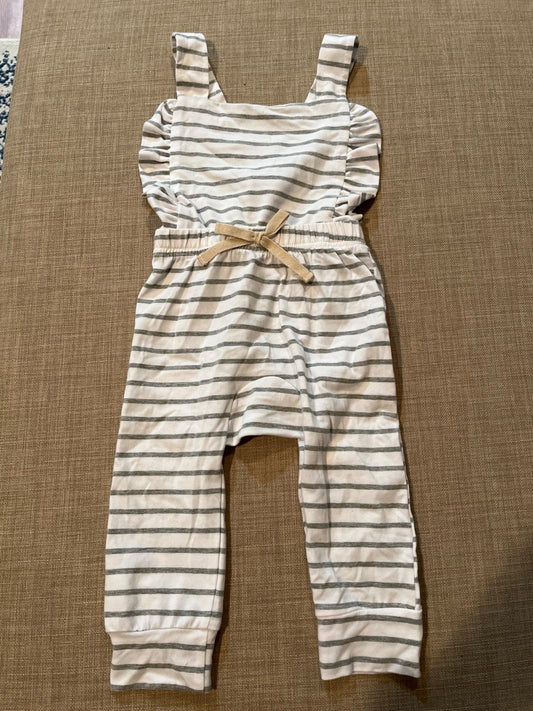 Cute striped overalls - worn once! , Kids 18 Month (12-18M)