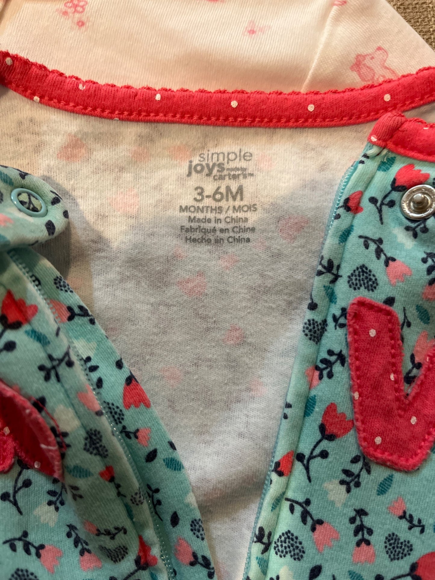 3 pack of sleepers size 3-6 months , Kids 6 Month (3-6M)