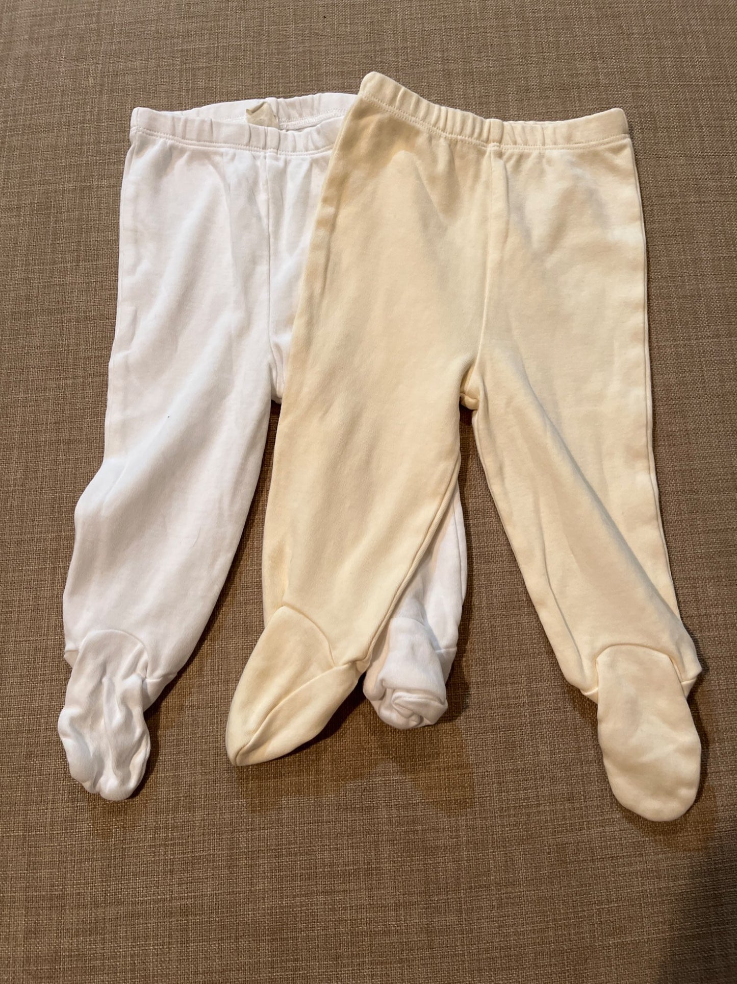 3-6 month organic cotton pant bundle with feet! , Kids 6 Month (3-6M)