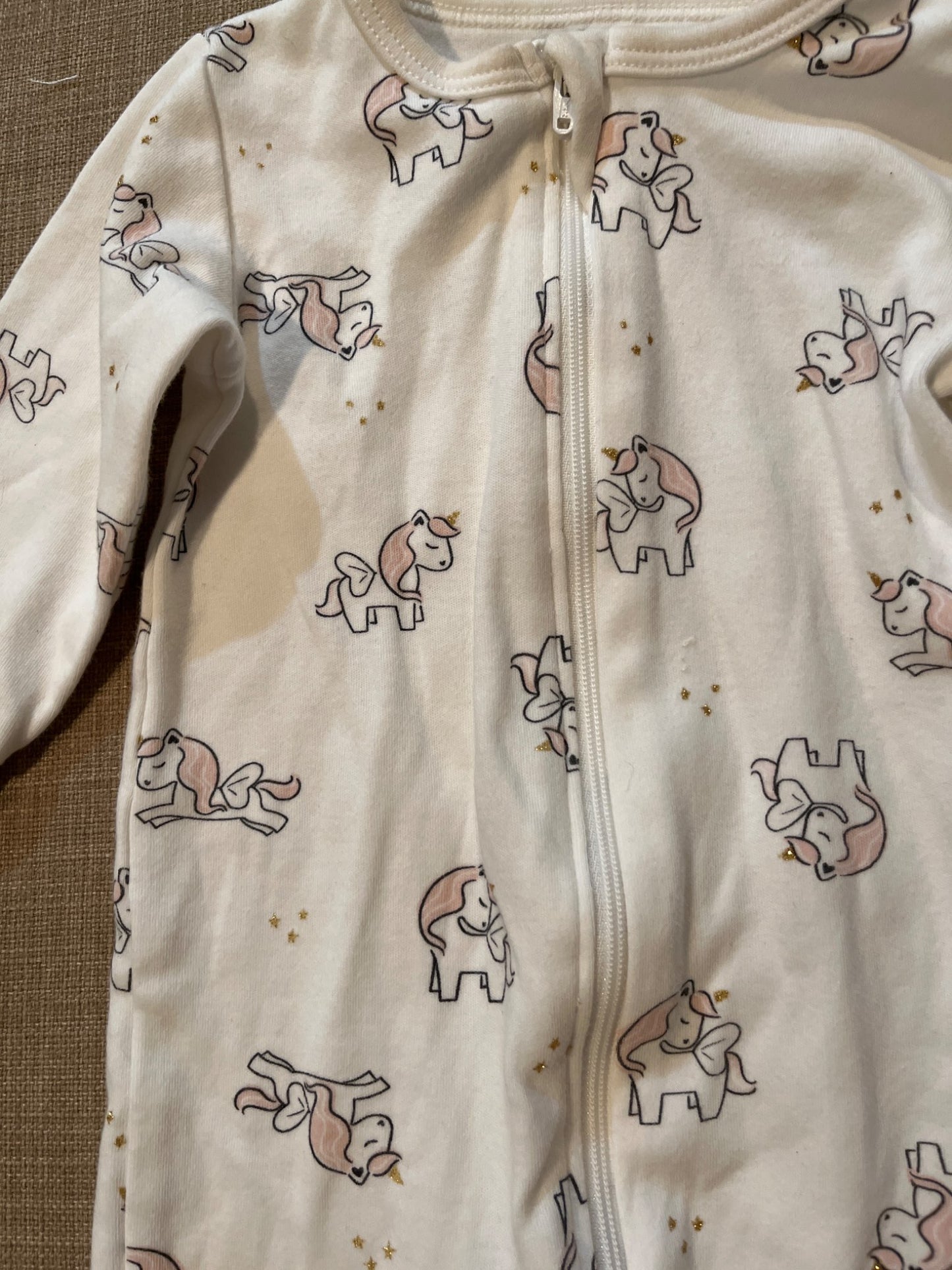 Petit Lem Unicorn Sleeper , Kids 9 Month (6-9M)